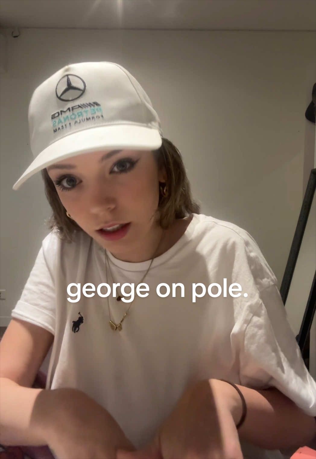WE yes WE all hate the FIA. and george.. if you ‘lifted massively’ you wouldn’t be on pole #austriangp #georgerussel #mercedes #poleposition #contraversial 