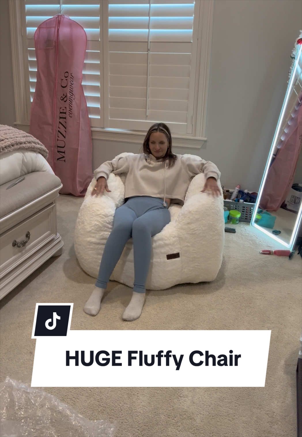 Get this while the price is down!!!  I got the least expensive one and I am crazy impressed!!  We all love this chair!!  Even my 6’2” 225# husband loves sitting in it for movie night! #tiktokshopcreatorpicks #DealsForYouDays #SummerVibes #cozylife #beanbagchair 