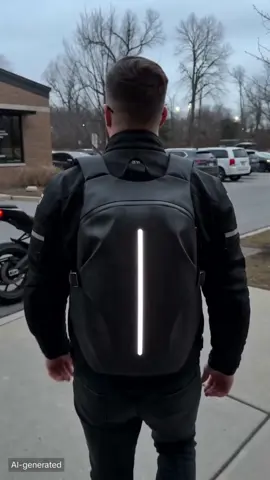 Large capacity without looking bulky on the bike	#ridingbackpack #largecapacitybag #bikerstyle #tiktokshopcreatorpicks #motogear