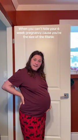*draft * LOL I do know why it was that big but it still doesn’t change the fact that it’s shocking 😂 #pregnancy #6weekspregnant #bumpdate #secondpregnancy 