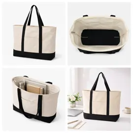 Large Tote For Everyday Plans
#everydayplans #canvastote #largecapacitytote #dailybag #frontpocket #topzipperbag #simpleoutfit #bagfinds