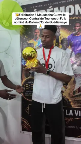 Félicitations à @MOUSTAPHA GUEYE #4️⃣  le nominé du Ballon d’or de Guédiawaye felicitation à toi Champion du Sénégal et bonne suite de carrière 🙏🥳#sport #footballtiktok #viraltiktok #viraltiktok @Dk17shop Sport+ @Gaby boy le meilleur 🎉🎤🔥 @bergado. Bou guediawaye 23 @alyguediawaye 💛💙🥻✂️ @thiatouarunga02guediaway @laye_commentateur 