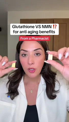 Which is better for anti aging? #antiaging #nmn #glutathione #dealsforyoudays #tiktokshopcreatorpicks 