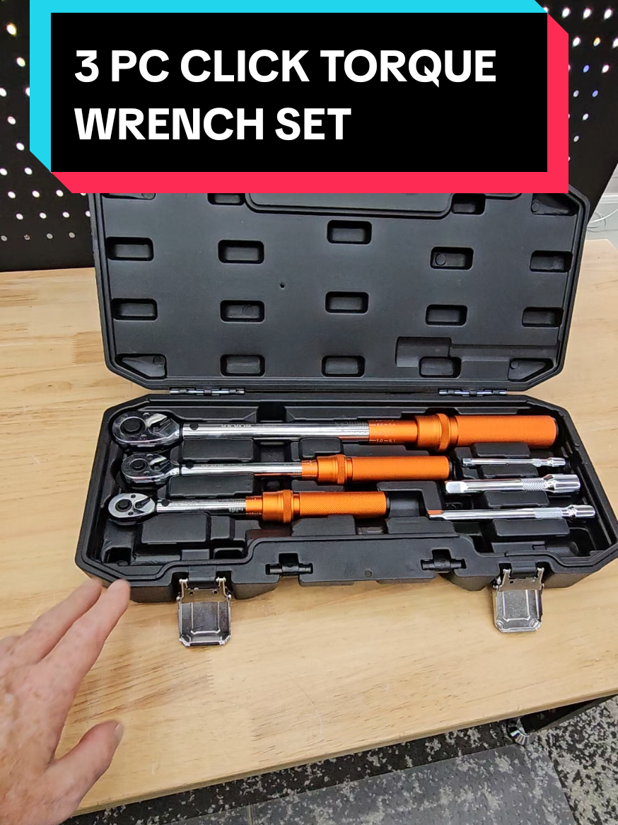 VEVOR 3 PC CLICK TORQUE WRENCH SET, 1/4
