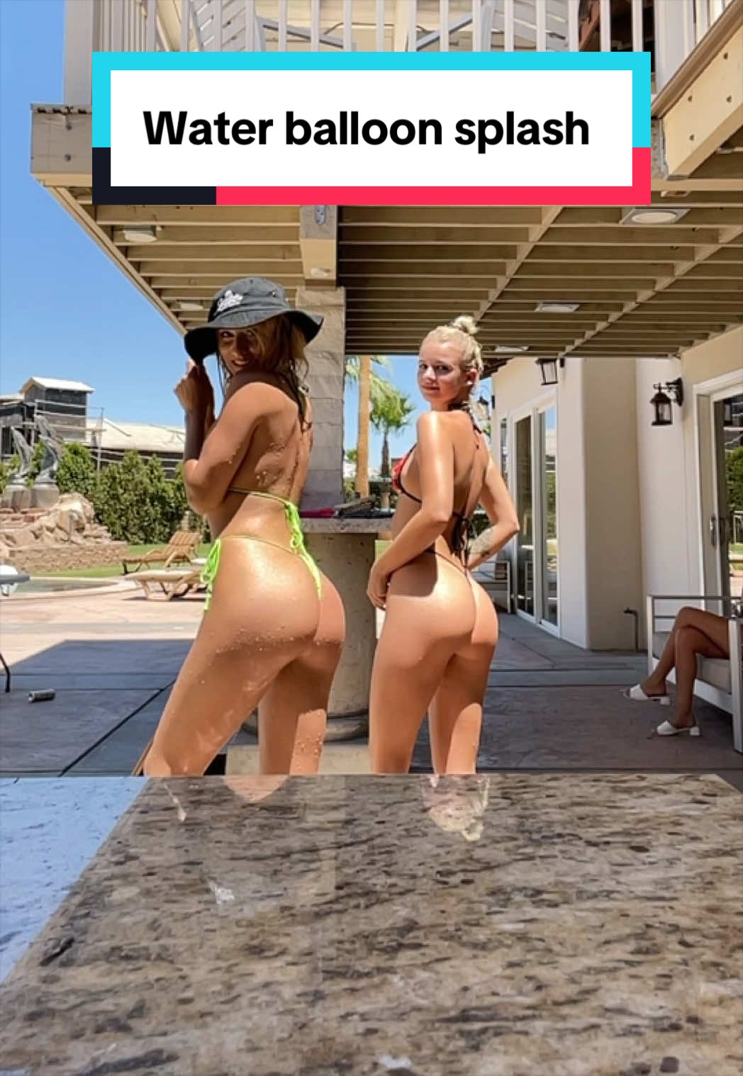 #onthisday sky & I got blasted in the neck with water balloons, such a fun day tho. #premom #palmsprings #waterballoons #summermashup @Sky miss you and hope your well 🤍