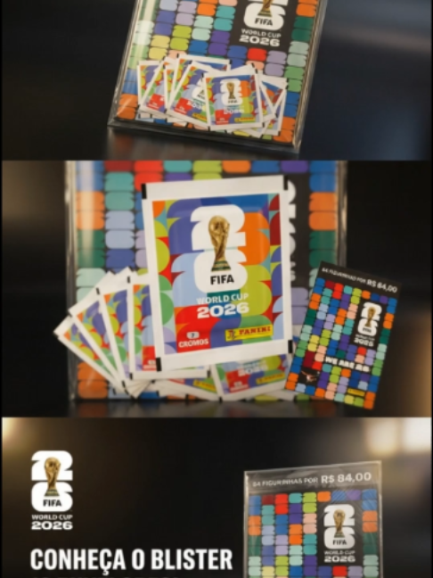 12 envelopes de figurinhas da Copa 2026 por R$74?? Na embalagem aparece R$84, mas na Amazon está saindo mais barato no momento. Vem com 84 figurinhas + cartela. Link na bio #copadomundo2026 #figurinhasdacopa #albumdacopa #paninii #futebol #tiktokmefezcomprar #achados #amazon #ofertas #clipdaoferta