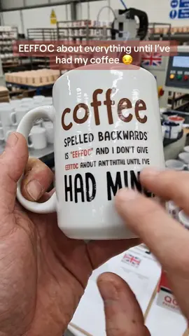 Relatable coffee humor at its best! #coffeelover #funnymug #britishhumor #coffeememe #dadjokes
