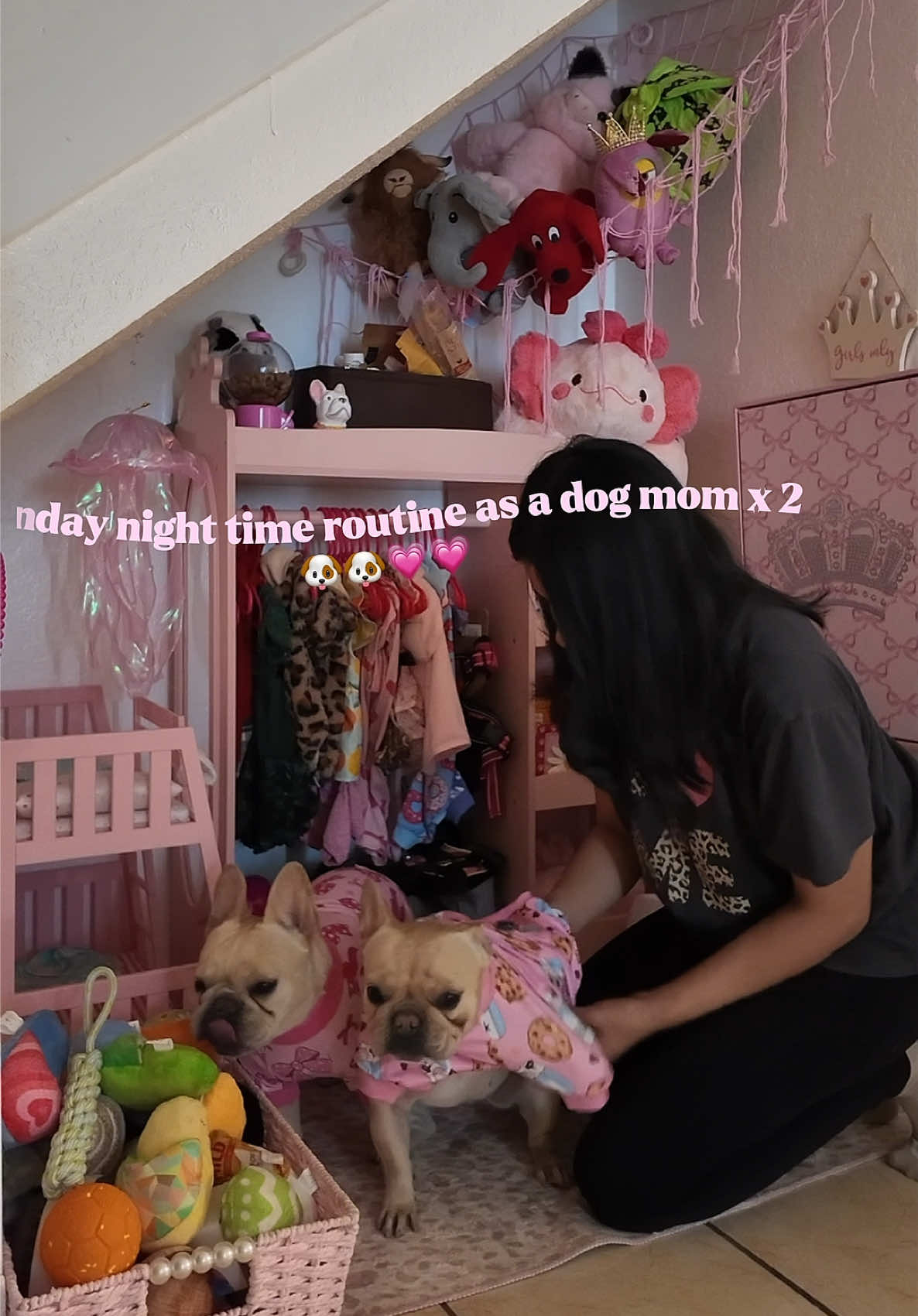 Sunday nights look a little different when you’re a dog mom of two Frenchies. 🫧🤍 Bath time, blow dries, cozy pajamas, extra cuddles, and ending the weekend with the sweetest bedtime routine. Watching their little personalities come out after getting all clean will never get old. 🐾✨ #DogMom #FrenchieMom #FrenchBulldog #SundayRoutine #DogRoutine          