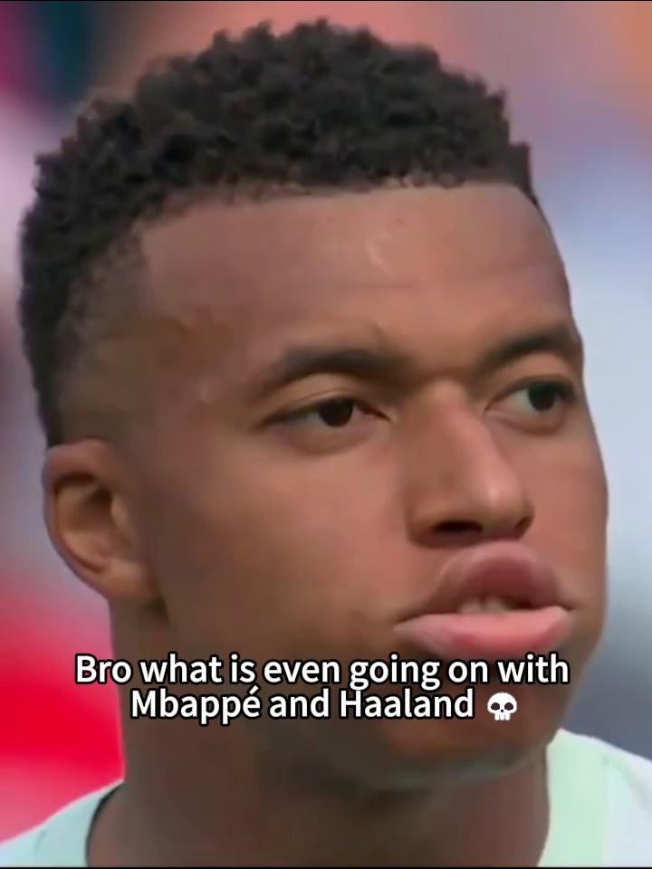 Two legends, one iconic lip shake 😂 Turns out they have more in common than we thought#Mbappe #Haaland