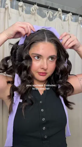 me & my @gimme beauty heatless curls against the world 🤝 #heatlesscurls #5minutehairstyle #hairstyleinspo #hairtok #hatethatimadeyouloveme 