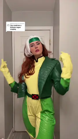 Replying to @Lucas V I always get requests for this one even though it’s one of the biggest pains to put on 😂 #rogue #cosplay #heysugar 