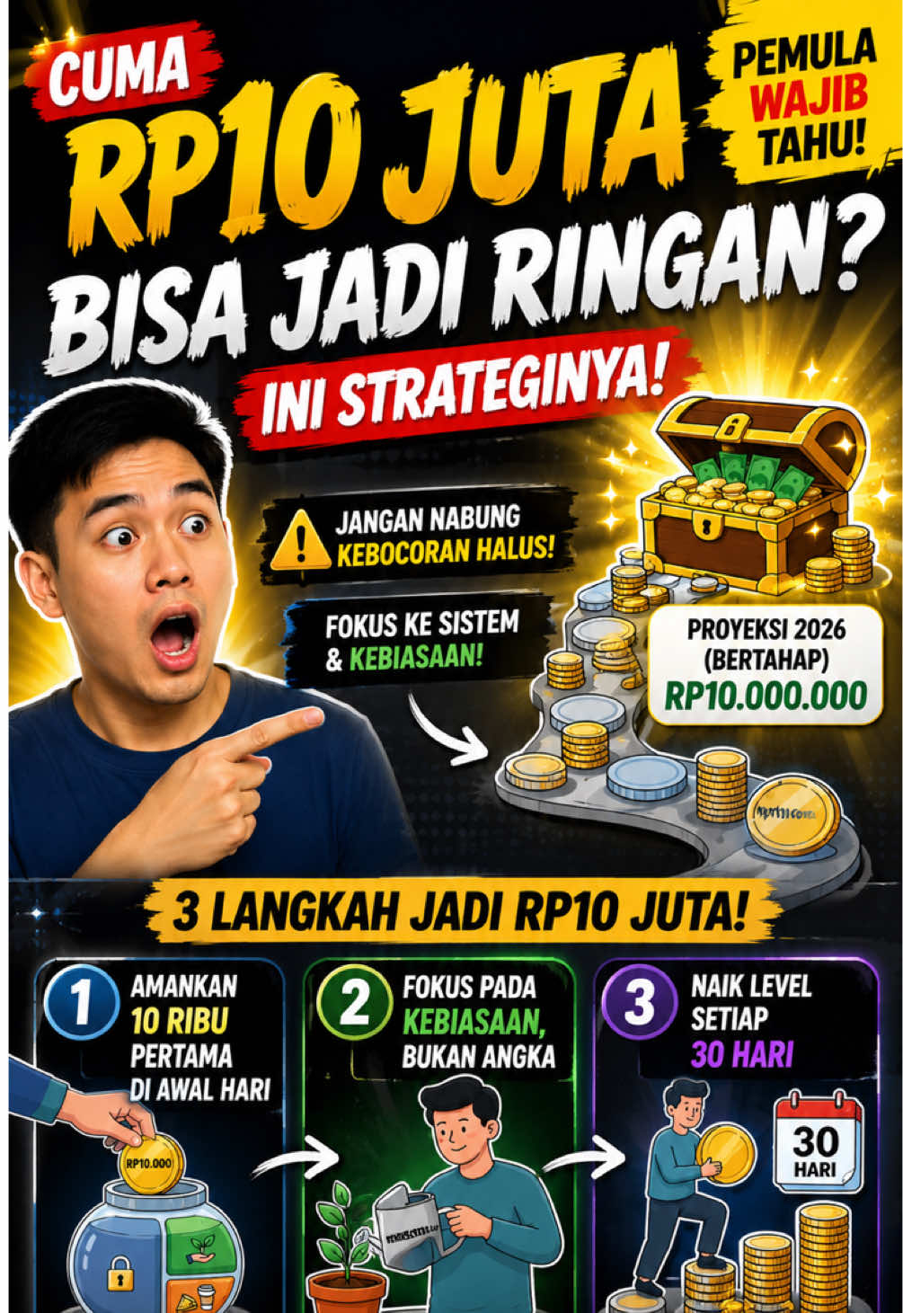 Rahasia Nabung Rp10 Ribu Jadi Rp10 Juta!