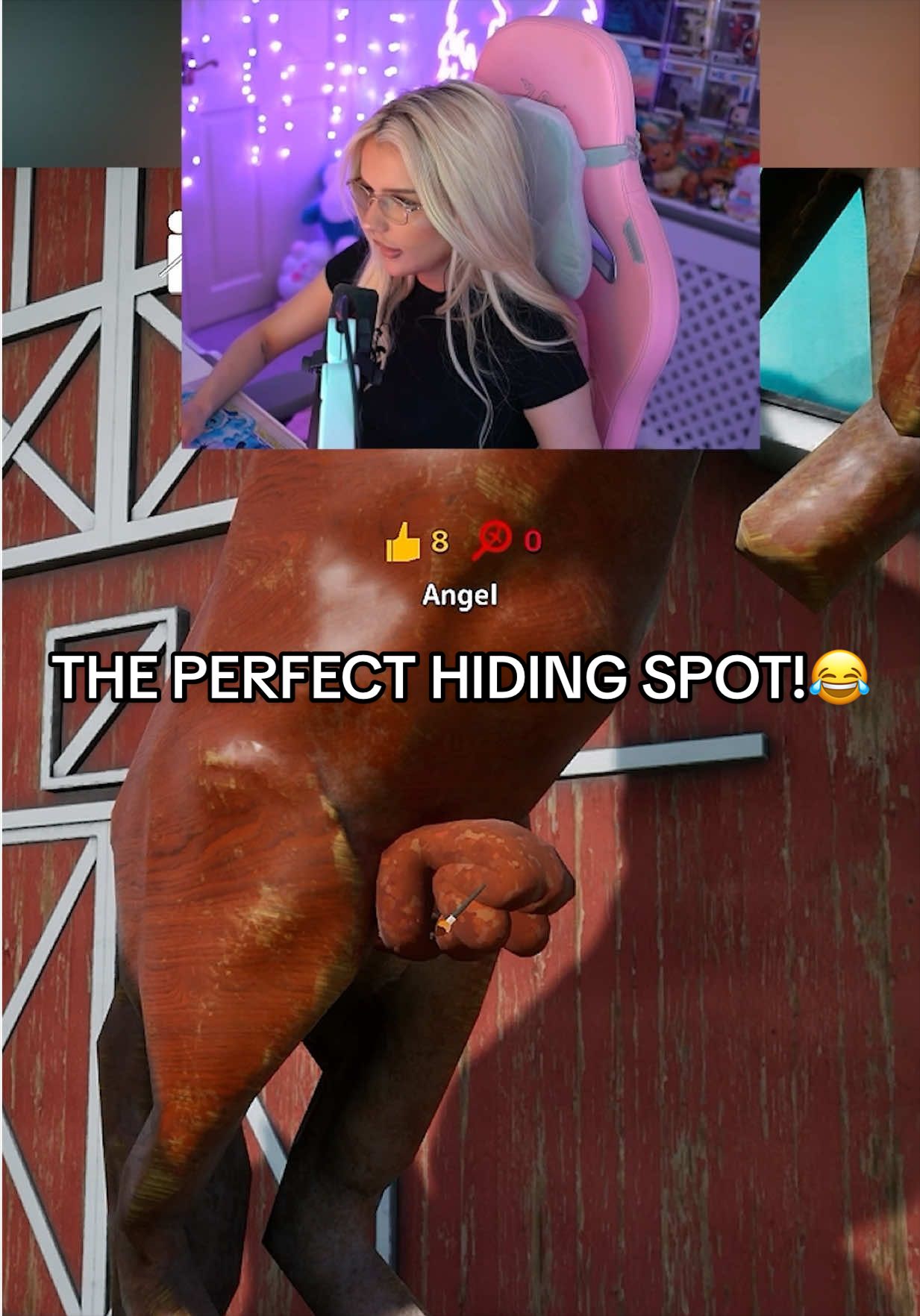 I found THE perfect hiding spot! #mecchachameleon #gaming #funnygame 
