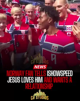 🚨Norway fan shares the love of Jesus with iShowSpeed 🔥 #Gvstudios