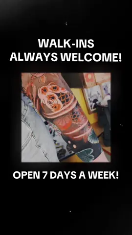 C’mon down and make our day!  Walk-ins always welcome! #savannahga #tattooshop #georgiatattooartist #traditionaltattoo #walkintattoo 