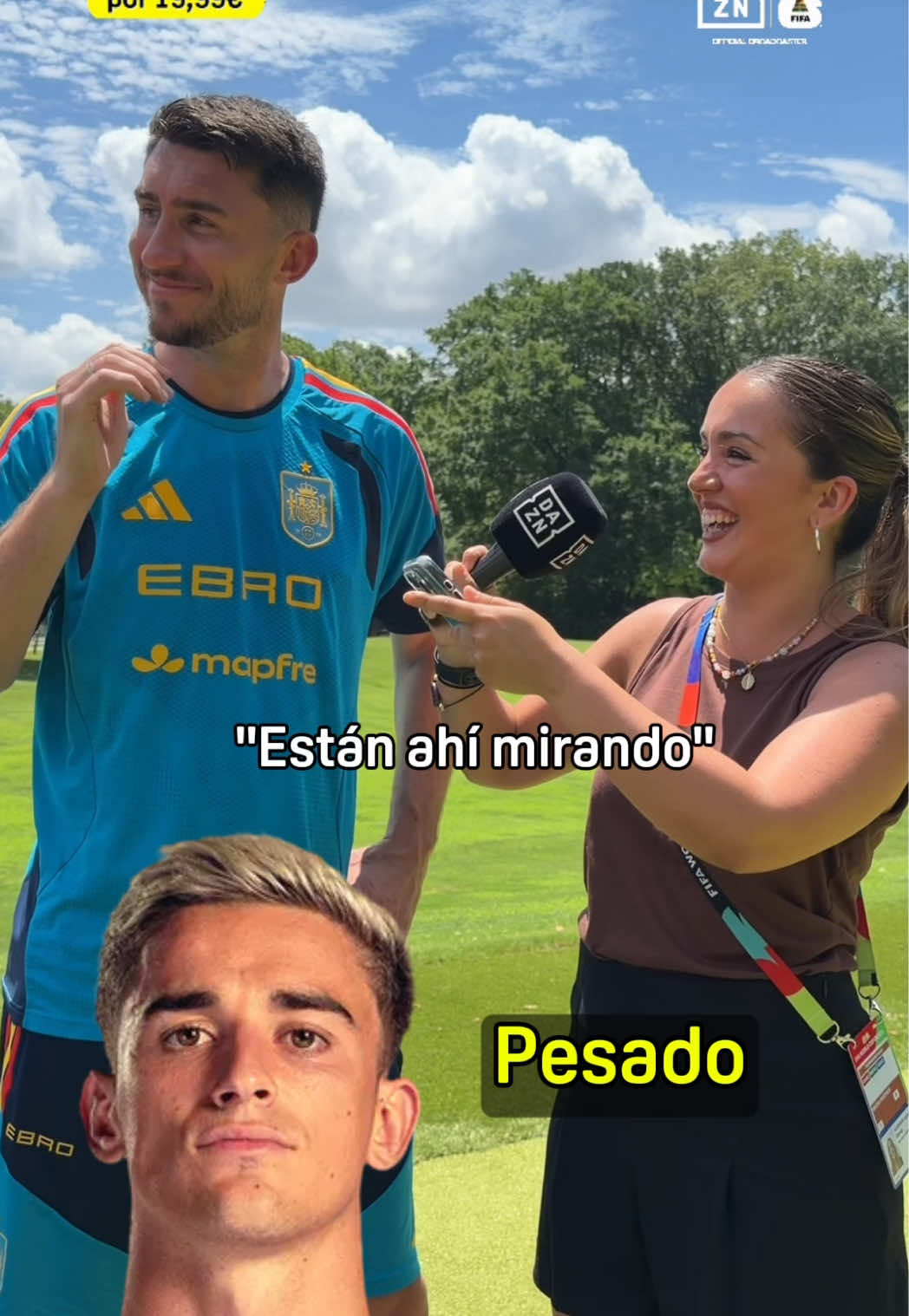 😂🇪🇸 EL MÁS (…) DE LA SELECCIÓN CON AYMERIC LAPORTE  🎤 @elena sin h  #DAZNMundial 