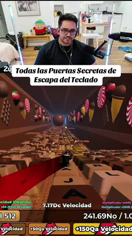 Todas las puertas secretas de escapa del teclado #robloxedit 