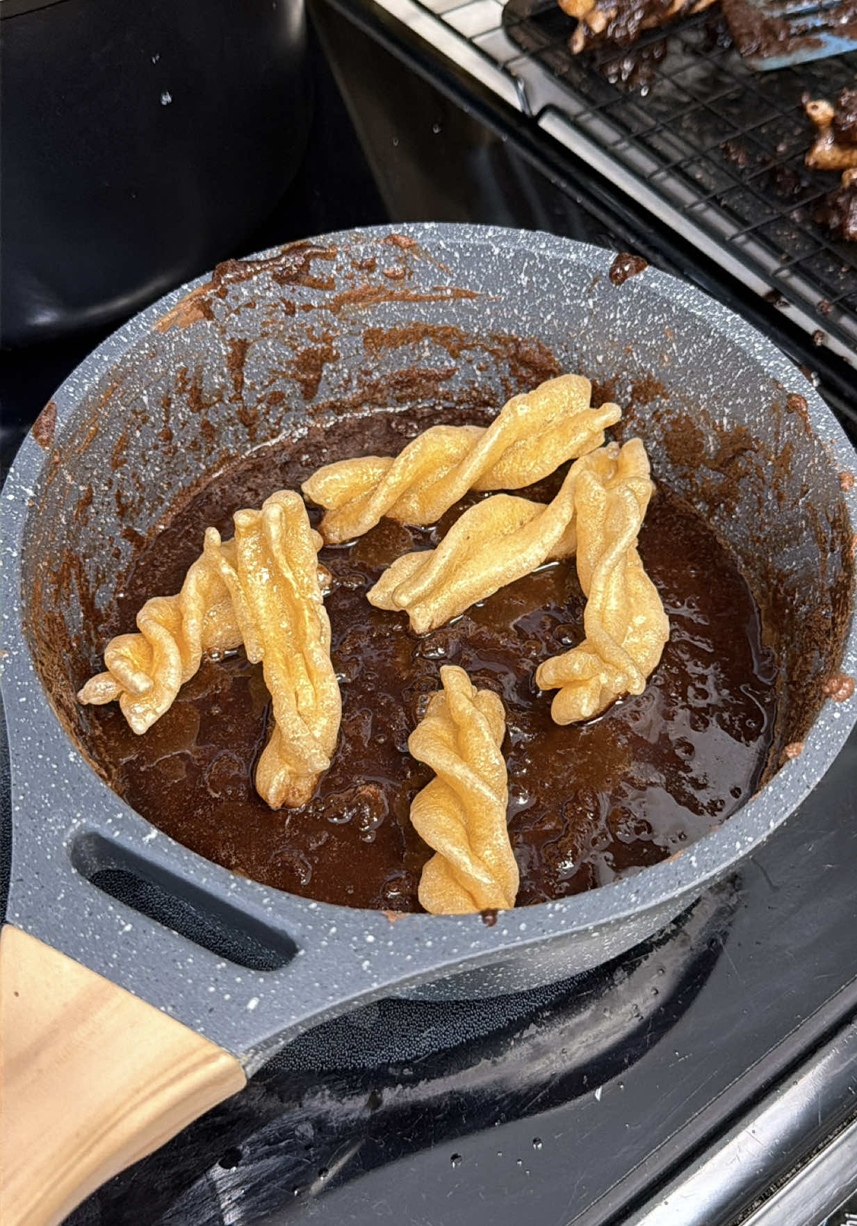Wait…lowkey they were so good though! 😳 #joshsmom #joshandmomma #cinamontwists #chocolatetwists #EasyRecipe 
