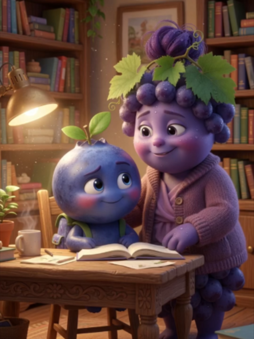 Blueberry kid has a huge exam tomorrow but didn’t study at all! He lies to his Grape mom that he’s prepared… then completely panics the next day 😂  Cute Pixar-style 3D animation with expressive fruit characters. Light-hearted and fun for all ages!  Like ❤️ if you’ve ever had exam panic too! More adorable fruit adventures coming soon 👀  #BlueberryKid #ExamPanic #CuteAnimation