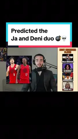 I accidentally manifested the Janecide duo in Portland 💀💣 Yes, that is what WE are calling the newest and most dangerous (literally) duo in the NBA, Portland’s Ja Morant and IDF Avdija. Coming to colonize an NBA arena near you! #NBA #basketball #worsttake #jamorant #trailblazers 