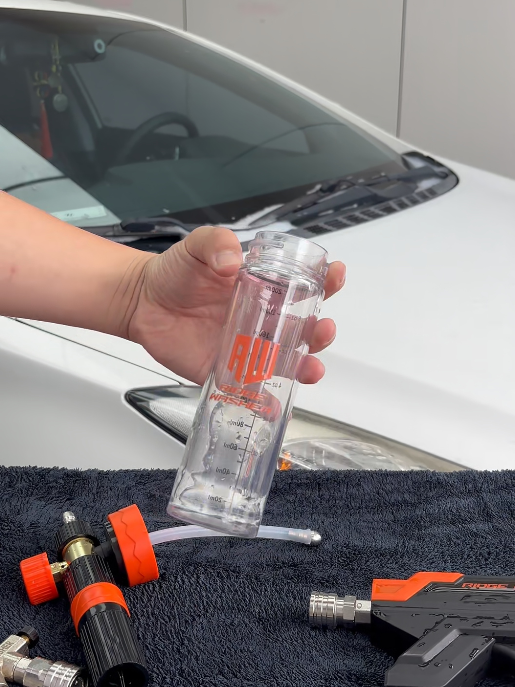 Mini Foam Cannon with Dual Connector Accessory for Pressurewasher#summerwins #carwash #detailing #foamcannon #powerwash 