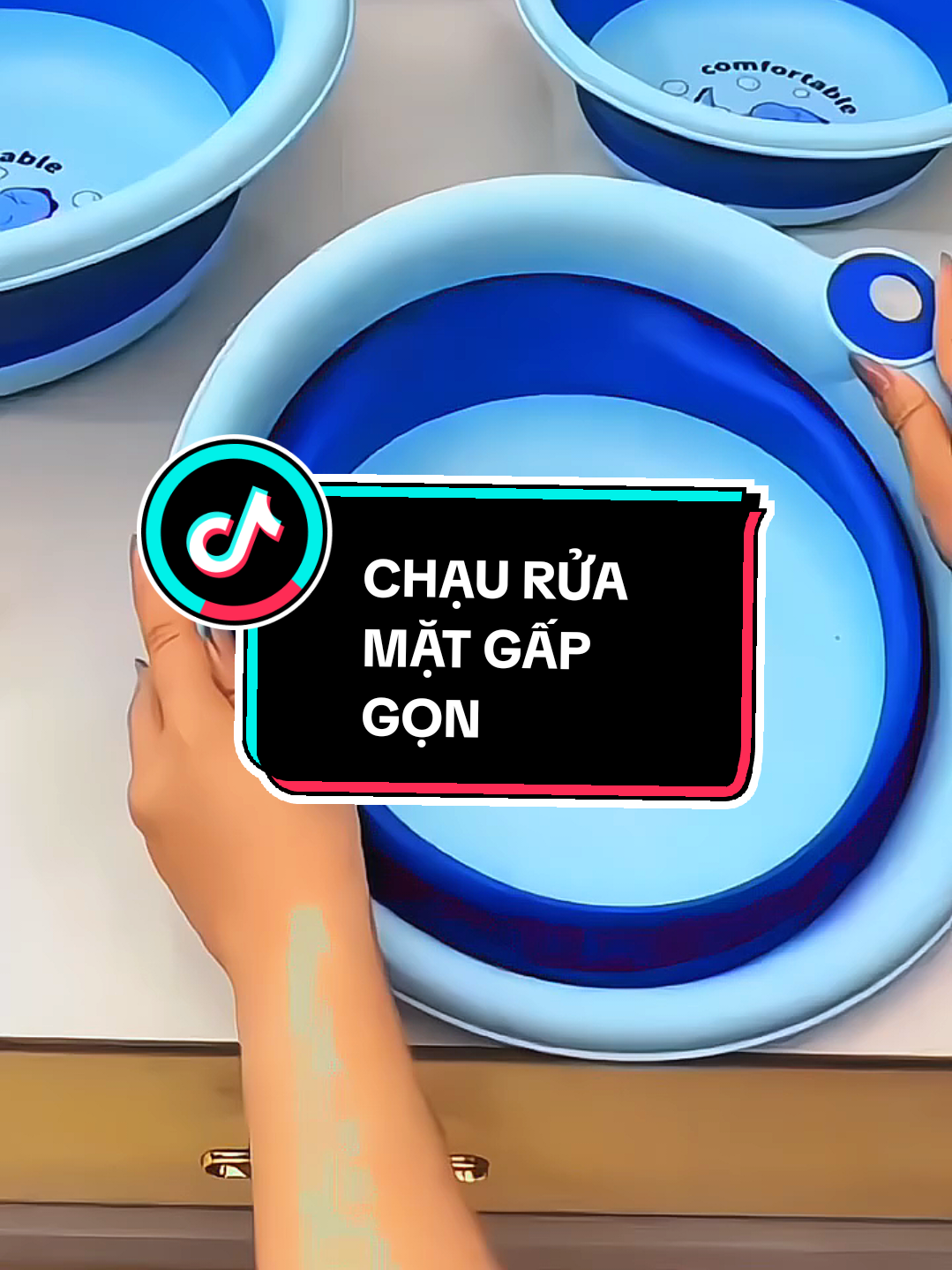 Chậu Rửa Mặt Cho Bé Gấp Gọn Tiện Lợi #xuhuong #tiktokshop77 #taphoanhagem #chauruamatchobe #chauruamatgapgon 