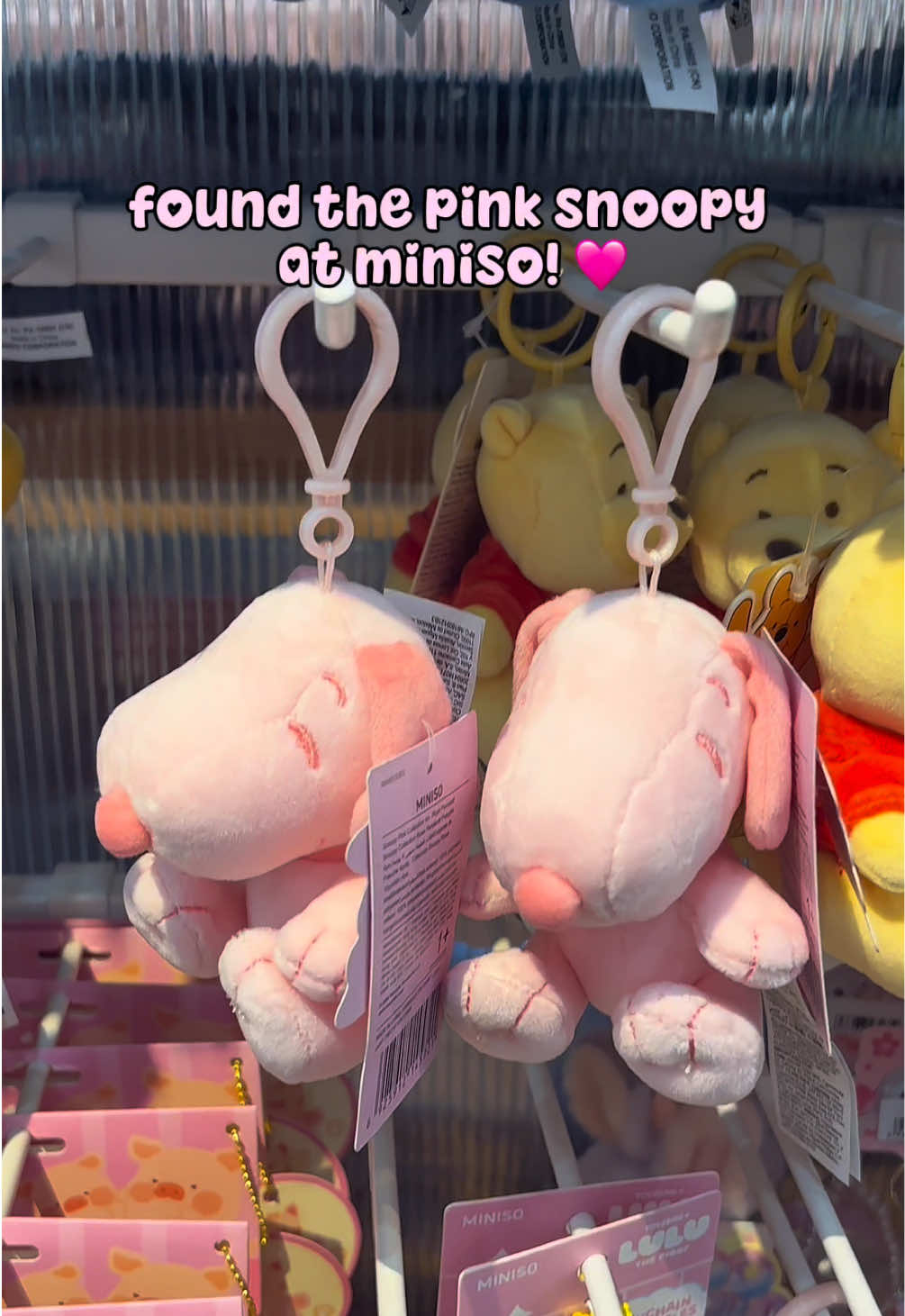 Pink snoopy bag charms! 🥹💞 #snoopy #pink #bagcharm #myminisousa #minisoambassador 