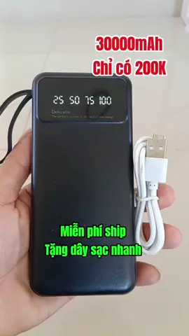 Miễn phí ship tặng dây sạc nhanh #fyp #xuhuong #xuhuongtiktok #foryou #sacduphong30000mah 