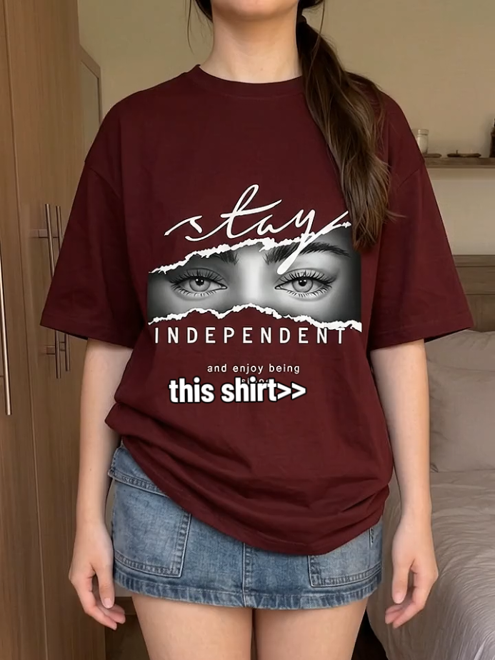 stay independent tshirt>> #tshirt #tshirtforwomen #makeitviral #fyp 
