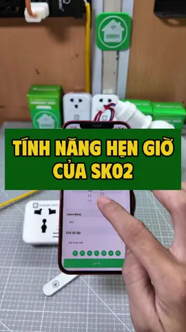 Hẹn giờ trên ổ cắm thông minh Hunonic SK02 #hunonic #sk02 #ocamthongminh #hengio 