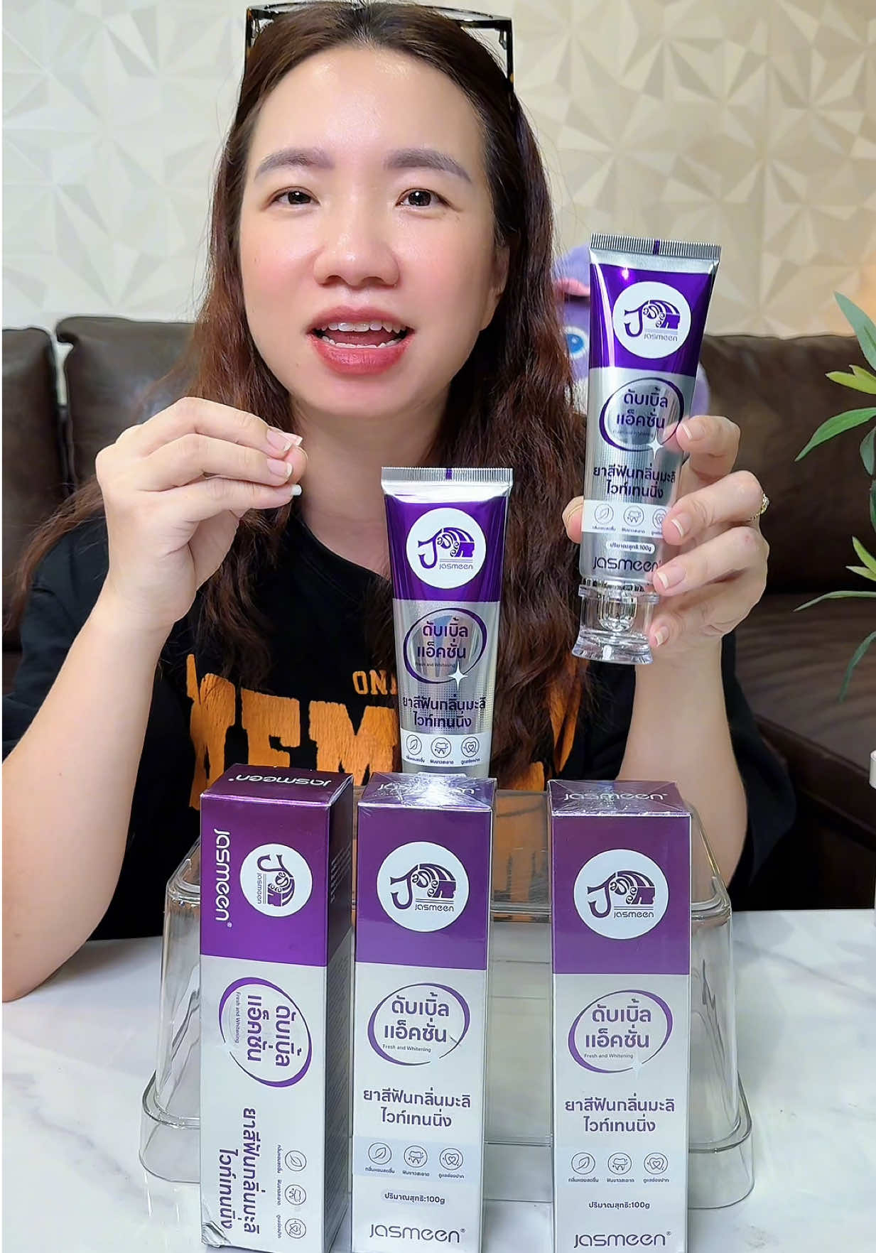 Khuyến mãi đặc biệt, kem đánh răng của thái Jasmeen #xuhuong #huyenhomhinh365 