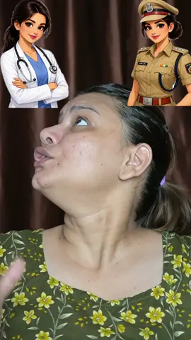Doctor👩‍⚕️V/s Police 👮‍♀️ Makeup challange 😱||#thesastamakeup #makeup #funny #shorts