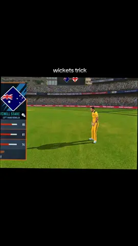 wickets trick in real cricket 24| Mitchell starc bowling🥀👀🌹#cricket #viral #viewsproblem #foryou #foryoupage 