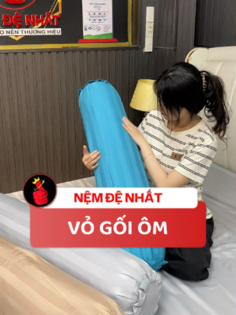 Vỏ gối ôm T200 satin bóng nhẹ, sang xịn mịn cho cả nhà đây các anh chị ơi. Nhà mình đã sắm chưa ta? ✨#vogoiom #t200satin #nemdenhat #decor #viraltiktok