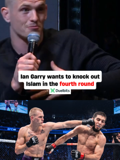 Ian Machado Garry's ideal scenario is a fourth-round finish against Islam Makhachev. 👊 #UFC #mma #ufc330 #iangarry #islammakhachev