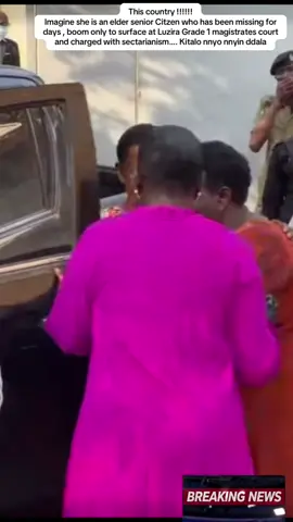 This country !!!!!! Imagine she is an elder senior Citzen who has been missing for days , boom only to surface at Luzira Grade 1 magistrates court and charged with sectarianism…. Kitalo nnyo nnyin ddala