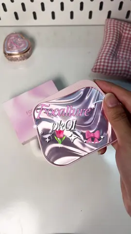 Unboxing bảng mắt mắt vỏ sò 6 ô focallure pk01 tone hồng lạnh nhaa #unboxing #eyespalette #koc #focallure #makeup 