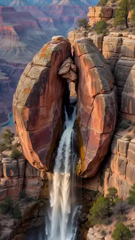 The Weeping Fissure 🏜️💦 Deep in the most untouched regions of the Grand Canyon lies a geological marvel that has baffled scientists for decades. Officially classified as 