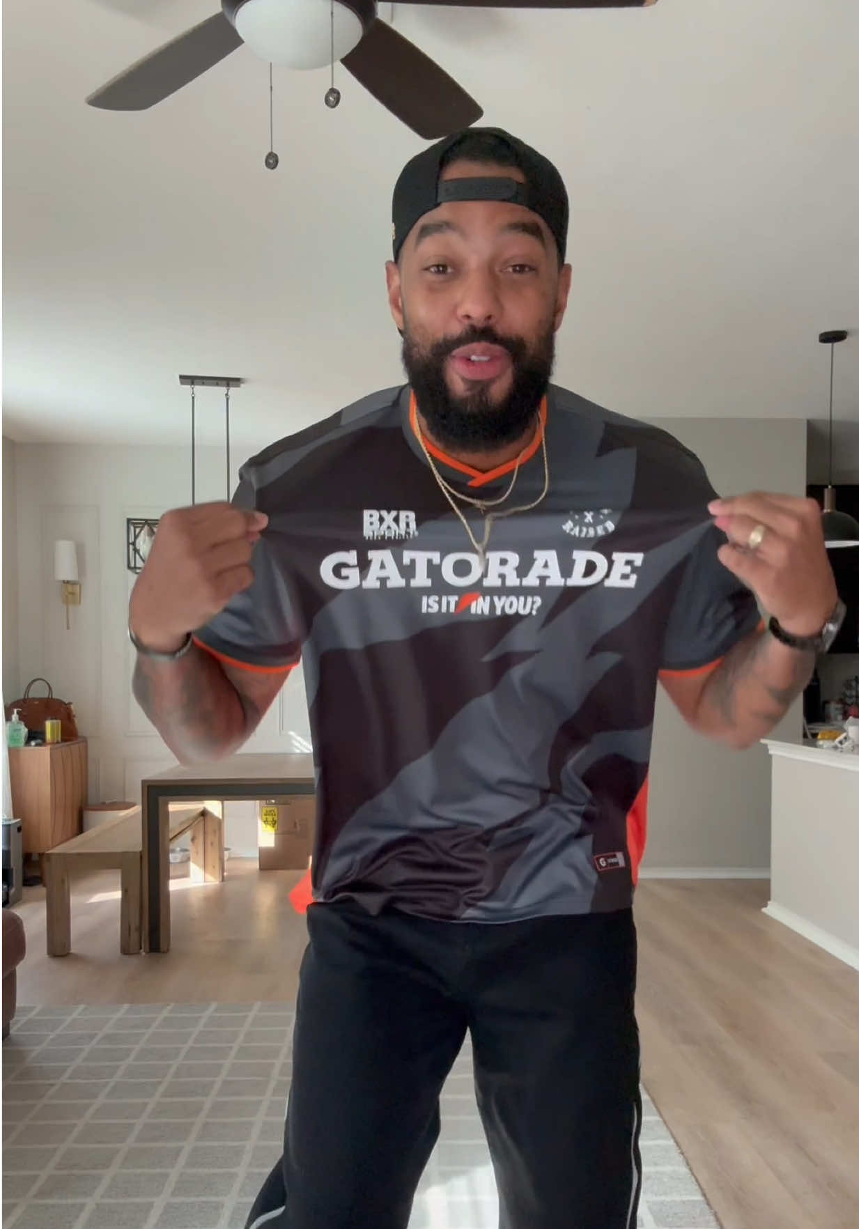 #GatoradePartner Fit check with my favorite person. ❤️‍🔥 I had to bring out the new limited edition Gatorade x Born x Raised jersey. I love that it goes beyond sports it’s inspired by culture, community, and showing up every day. Get your limited-edition @Gatorade x @bornxraised Collection tomorrow, 7/1 at 12pm CST at Gatorade.com.