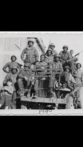 During ww1 and ww2 Great Britain and France enlisted from all of their colonies soldiers to contribute to the fighting at front. Many of these people  were obliged to enlist or they voluntarily chose to enlist to get a way out of poverty. Honour to them 🤍  #History #BlackHistory #ww1 #ww2 #HistoryTime 