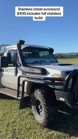 Landcruiser stainless steel sunvisors now available in stock get in touch by sending a direct message here if Interested #sunvisor #landcruiser #4x4 #4wd #australia 