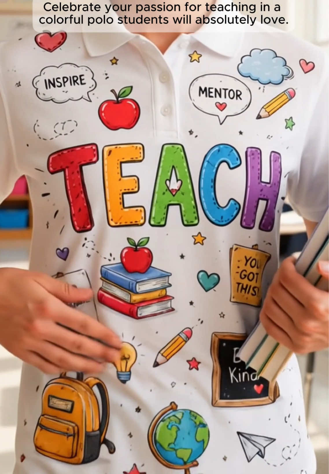 Perfect for back-to-school, classroom days, and showing your teacher pride with style. #teacher #teacherstyle #BackToSchool #teacherlife #classroom 