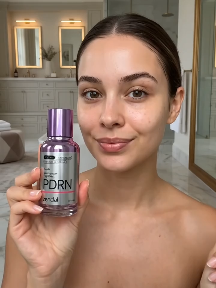 O Zencial PDRN é um sérum rejuvenescedor que combina Polinucleotídeos (DNA do salmão), exossomos de centella e peptídeos. Ele promete regeneração celular profunda, estímulo de colágeno, redução de rugas e hidratação intensa, resultando em uma pele com efeito luminoso e textura mais lisa. #pdrn #viral #criarvideostiktok #tiktokshop #achadinhos #skincare