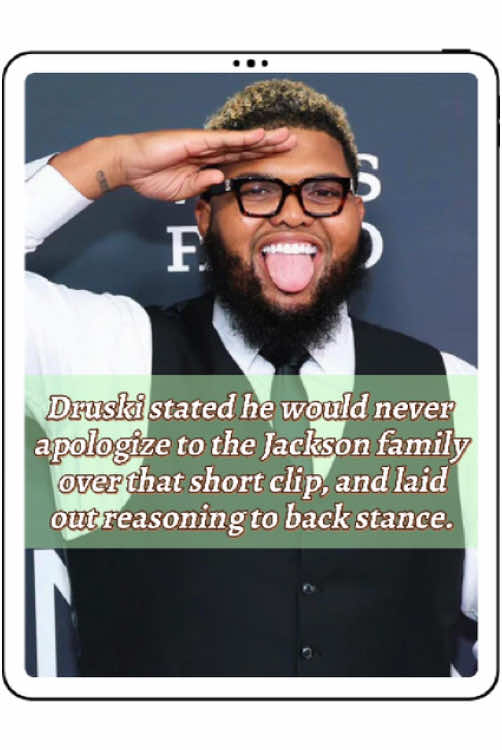 Druski stated he would never apologize to the Jackson family over that short clip, and laid out solid reasoning to back his stance.#druski #michaeljackson #usa #fyp #celebrity #usa_tiktok 