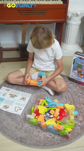 Magnetic track car lets kids create unique tracks, exercise hands and brains, form good thinking habits, and keep them busy all day. #dealsforyoudays #summerwins #kidstiktok #toy #kidstoys #kidscar #STEMToys #ScreenFreePlay #montessoritoys #kidsactivities