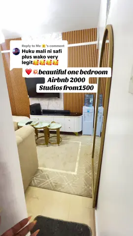 Replying to @Me 🌼  one bedroom Airbnb next to Trm mall we provide -free and ample parking -Netflix and wifi -long term is discounted#fyp#fypシ゚viral#airbnbfinds#nairobitiktokers