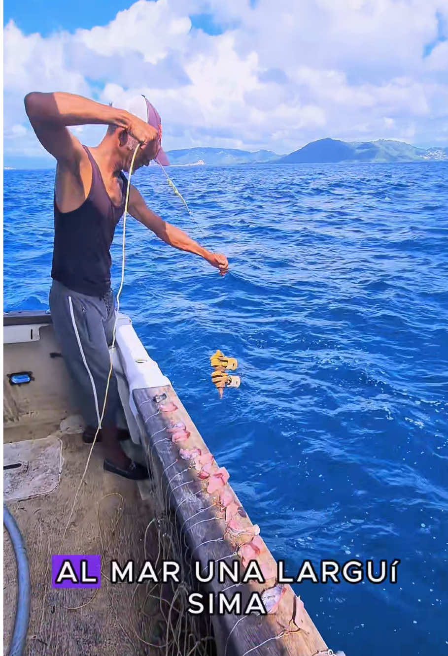 Fishermen caught a tuna using the longline fishing method.#fishing #seafishing #fyp #foryou#US