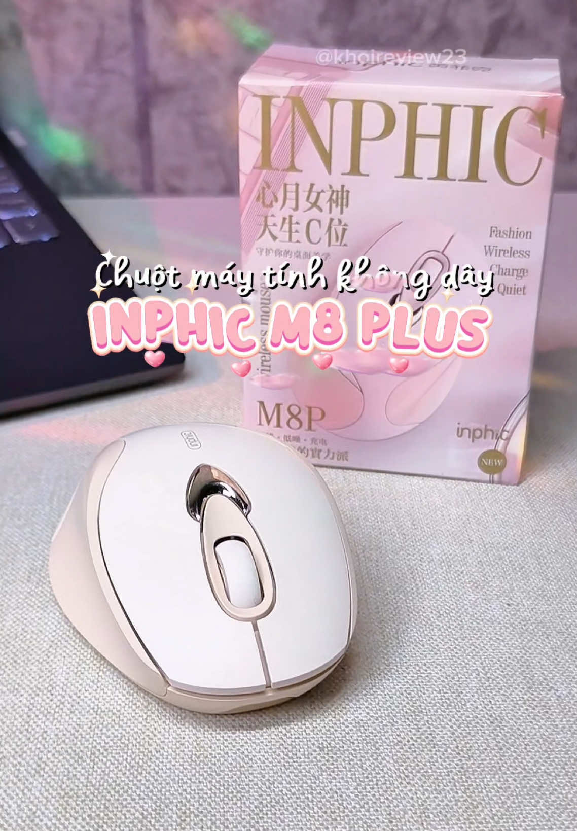 Chuột máy tính cho chị em nhà mình nè, màu pastel xinh xiu~ #inphic #chuotkhongday 