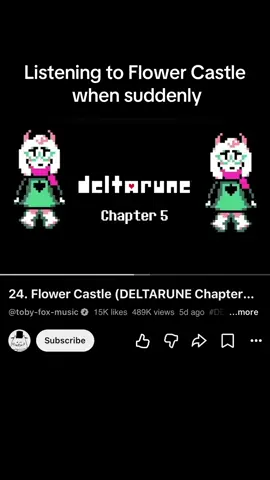 I love how this song has so many different moments where you hear other songs in it  #deltarune #deltarunechapter5 #deltarunetomorrow 