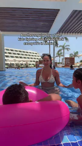 Still fighting and talking back except in Mexico 🙃 #singelmom #summerbreak #lifeafterdivorce #teenmom #momof2 